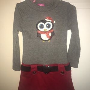 Pinky Christmas dress toddler